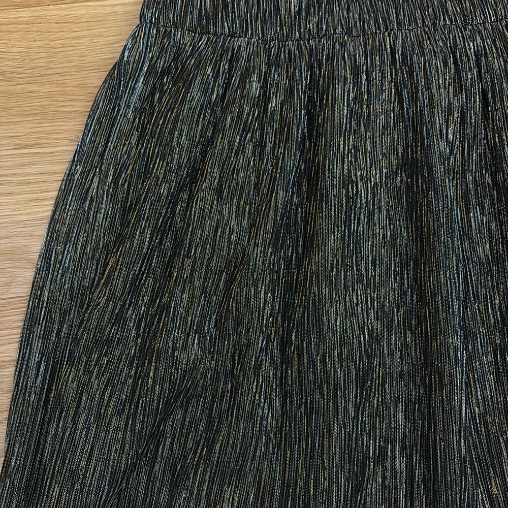 GAP Metallic Pull-on Midi Skirt